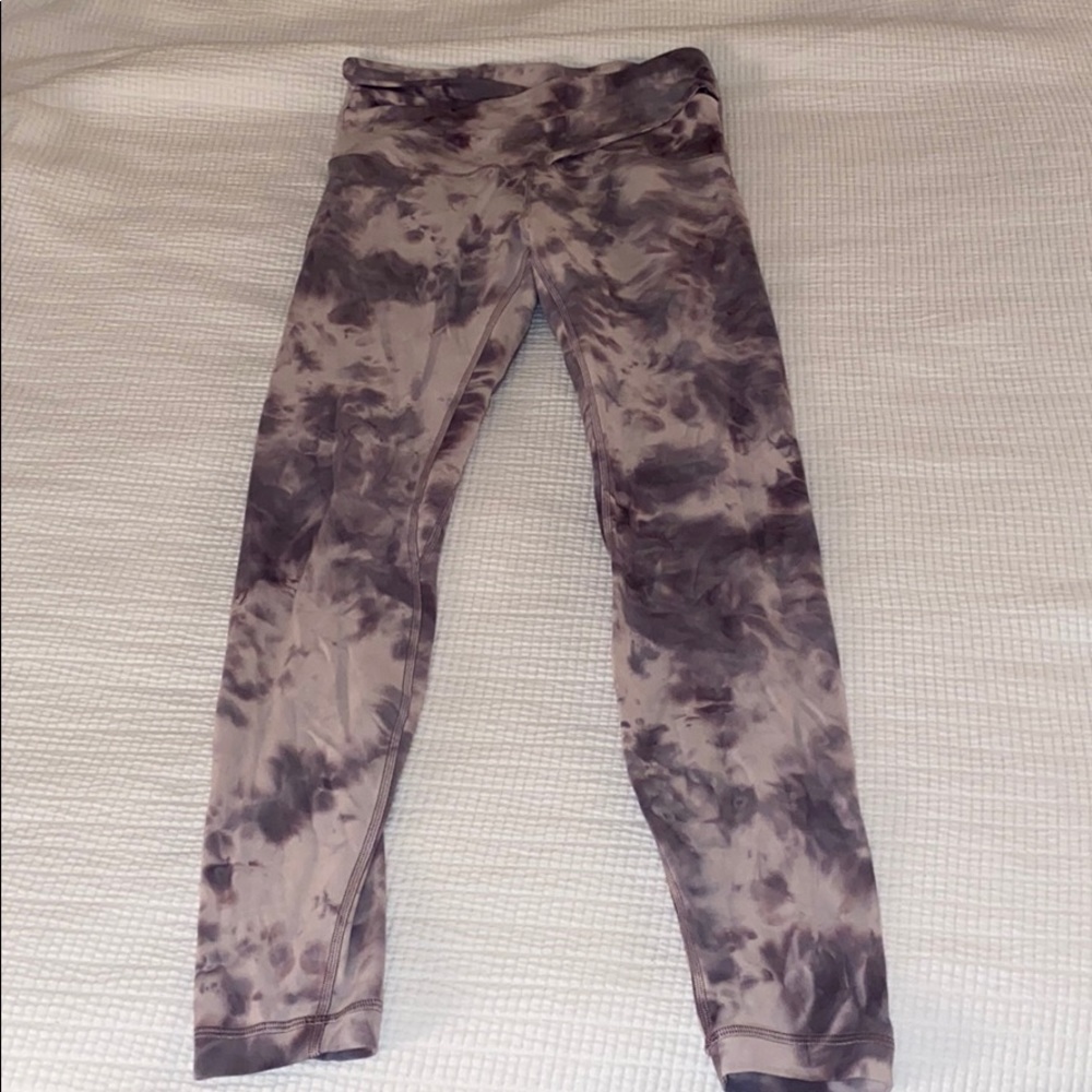 Lululemon tie dye crisscross waist align